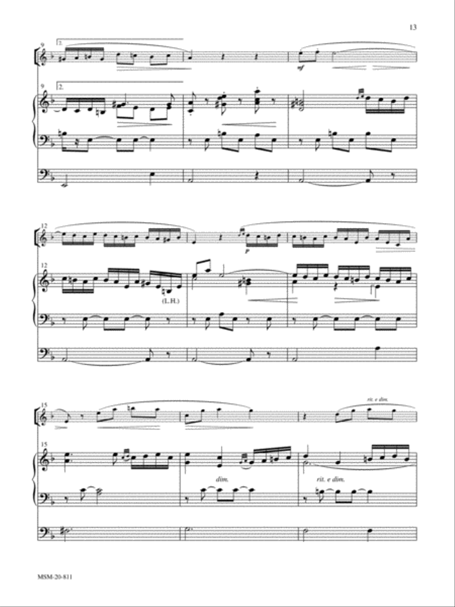 Organ Plus! Five Pieces for Organ + 1 or 2 Instruments, Volume 2 Organ scores gallery preview page 7