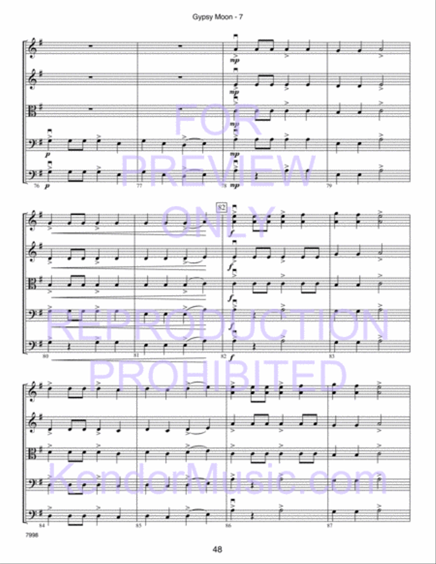 Kendor Concert Favorites, Volume 2 (Score) Score scores gallery preview page 53