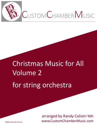 Book cover for Christmas Carols for All, Volume 2 (for String Orchestra)