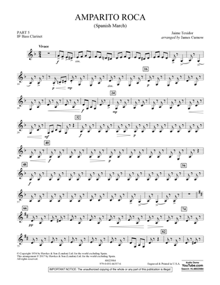 Amparito Roca (Spanish March) - Pt.5 - Bb Bass Clarinet