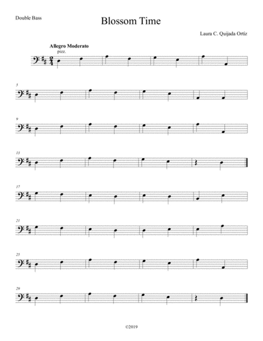 Blossom Time, for early-intermediate string orchestra. SCORE & PARTS. image number null