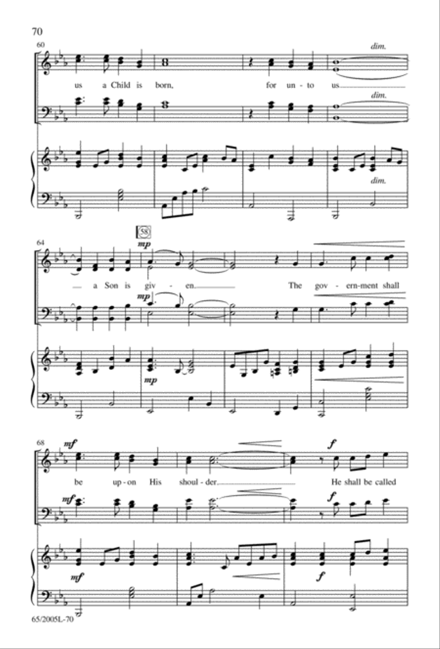 I Hear the Prophet Callin' 4-Part scores gallery preview page 71
