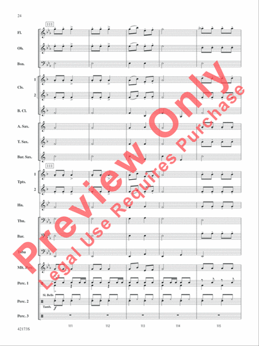 Jingle Band! Concert Band scores gallery preview page 25