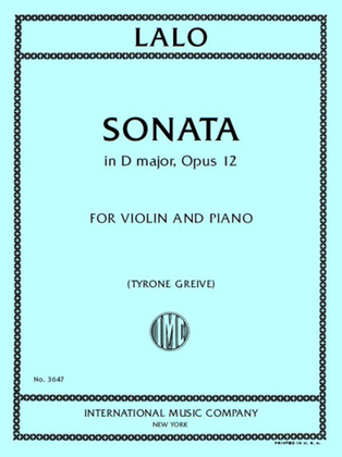Book cover for Sonata In D Major, Opus 12