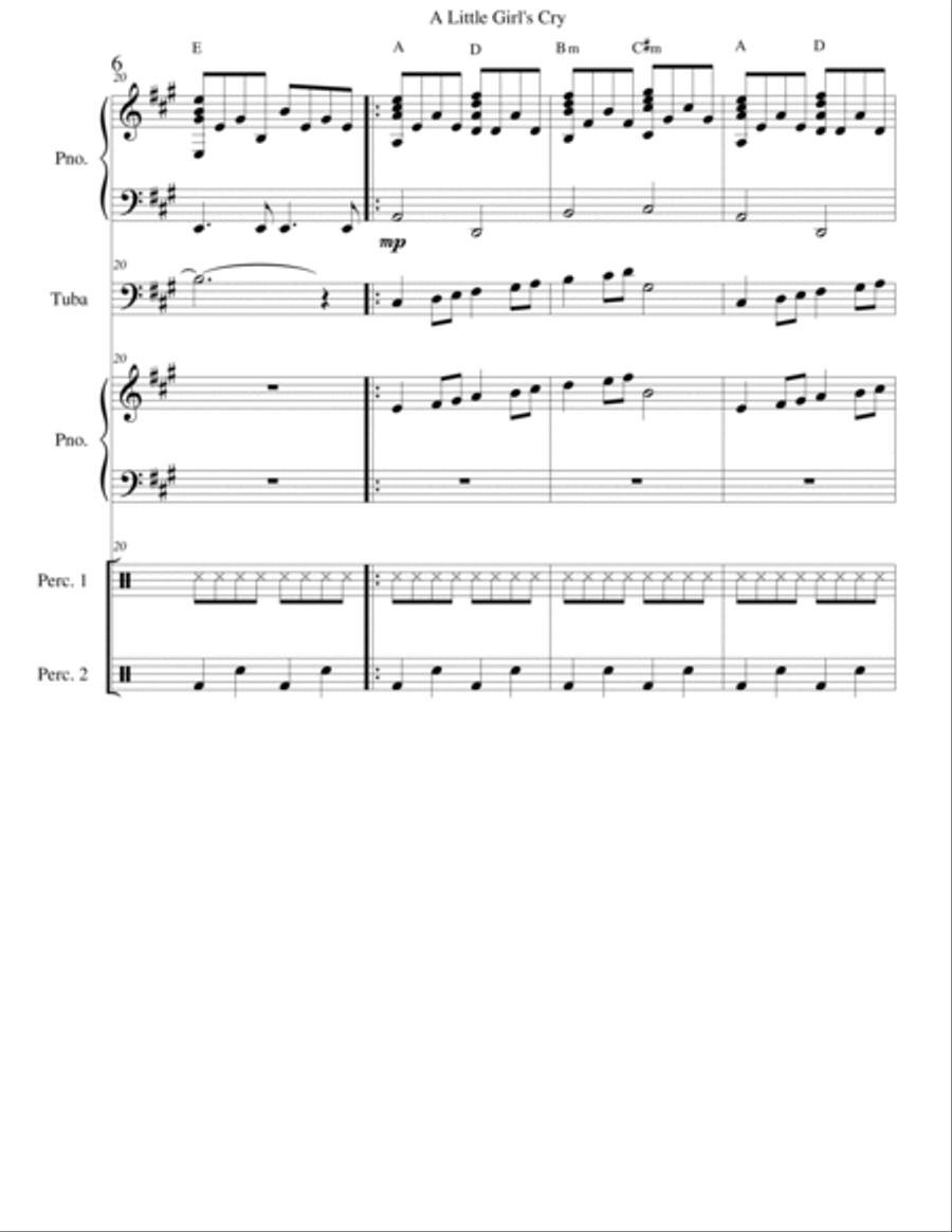 A Little Girls Cry Tuba scores gallery preview page 6