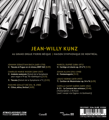 Jean-Willy Kunz au Grand Orgue Pierre-Beique