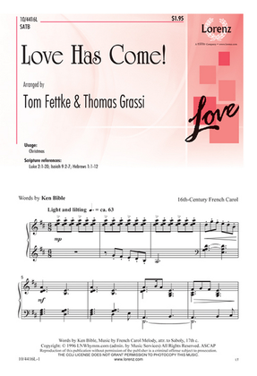 Book cover for Love Has Come!