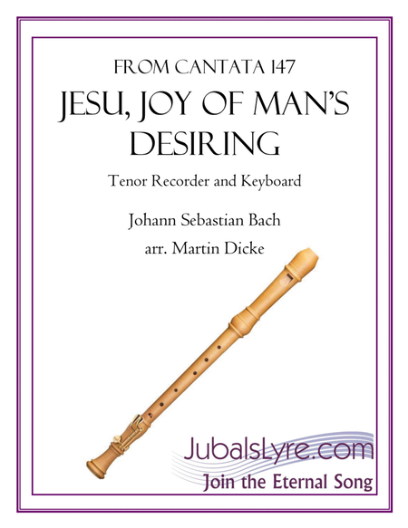 Jesu, Joy of Man's Desiring (Tenor Recorder and Keyboard) image number null