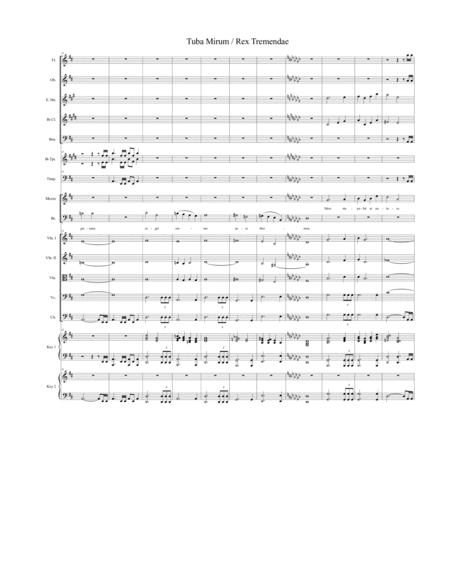 Tuba Mirum / Rex Tremendae Majestatis (from "Requiem Mass" - Full Score) image number null