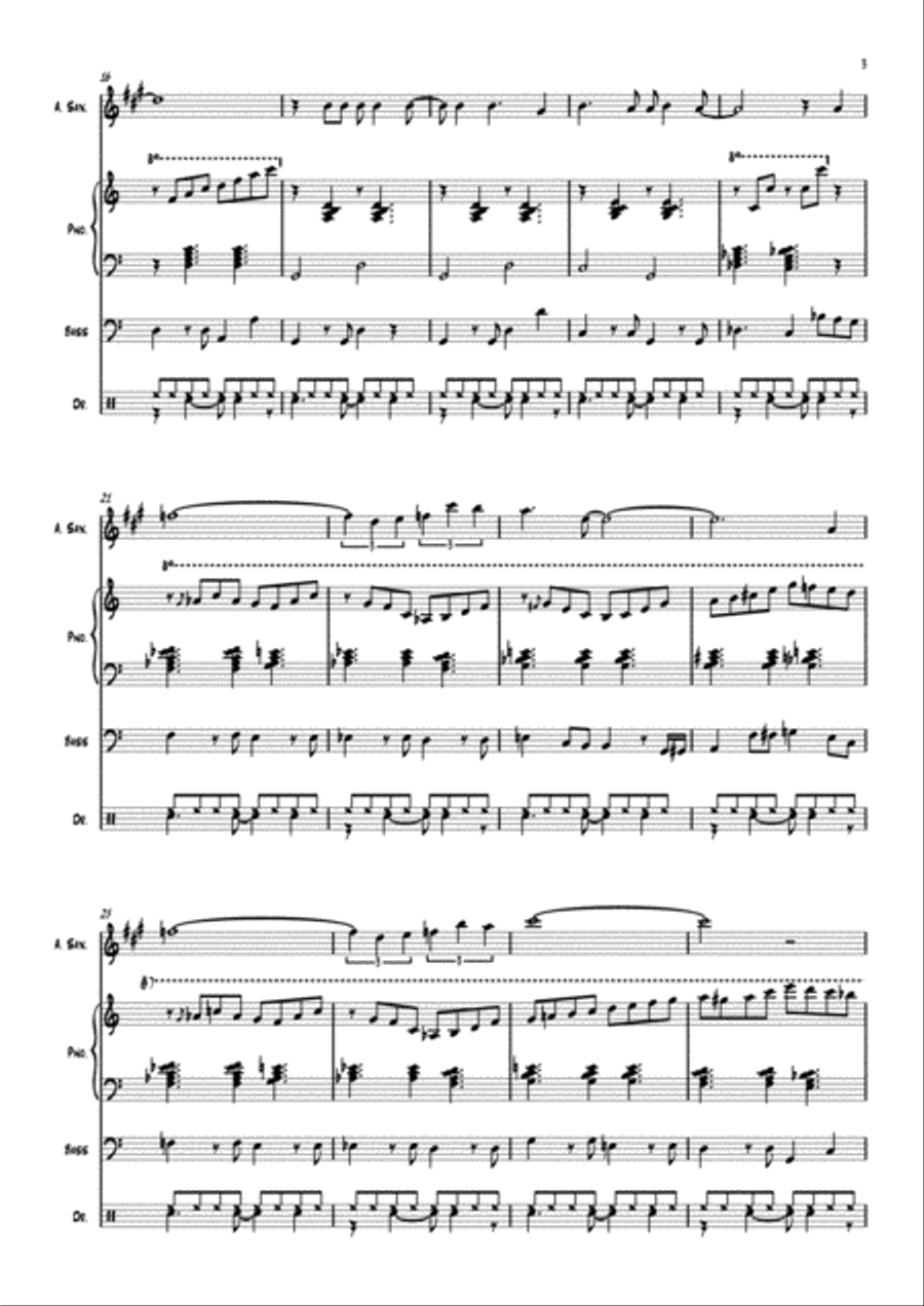 Bossa Nova Jazz Ensemble scores gallery preview page 3