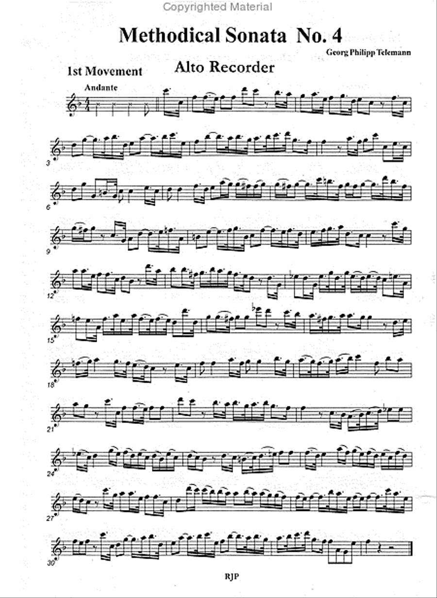 Sonatas Vol. 5 Alto Recorder scores gallery preview page 3