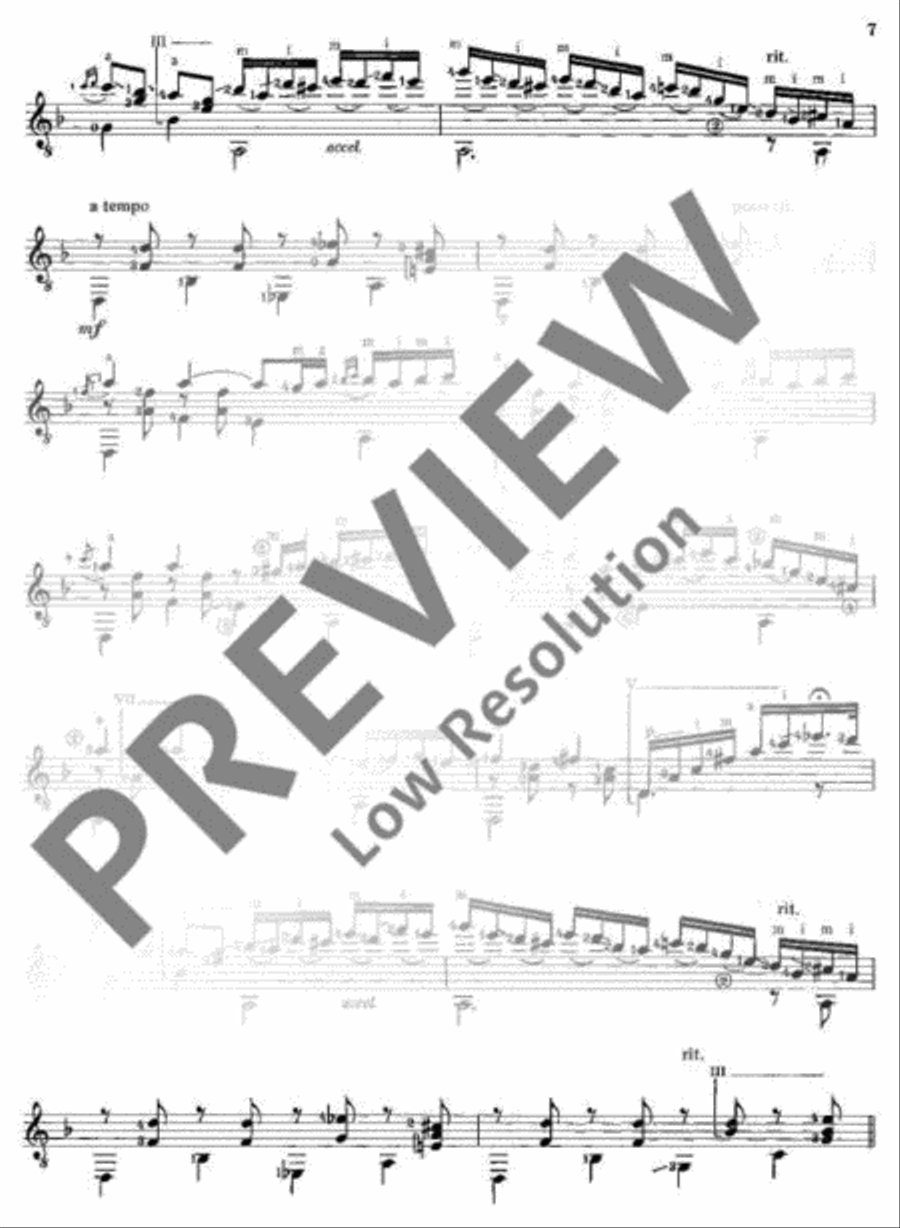 2 Spanish pieces Classical Guitar scores gallery preview page 8