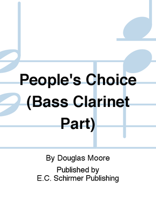 People's Choice (Bass Clarinet Part)