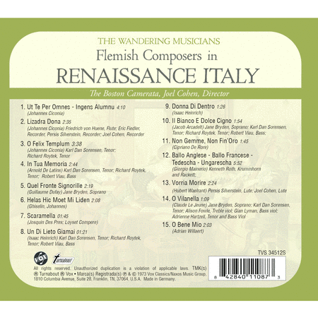 Flemish Composers in Renaissance Italy