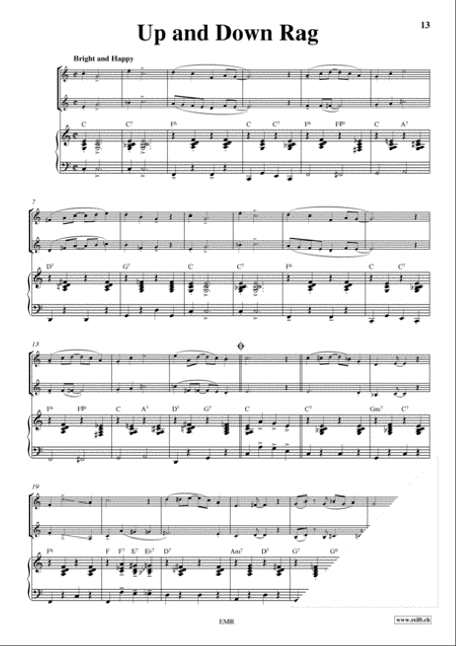 Ragtime Ragtime Flute Duet scores gallery preview page 6