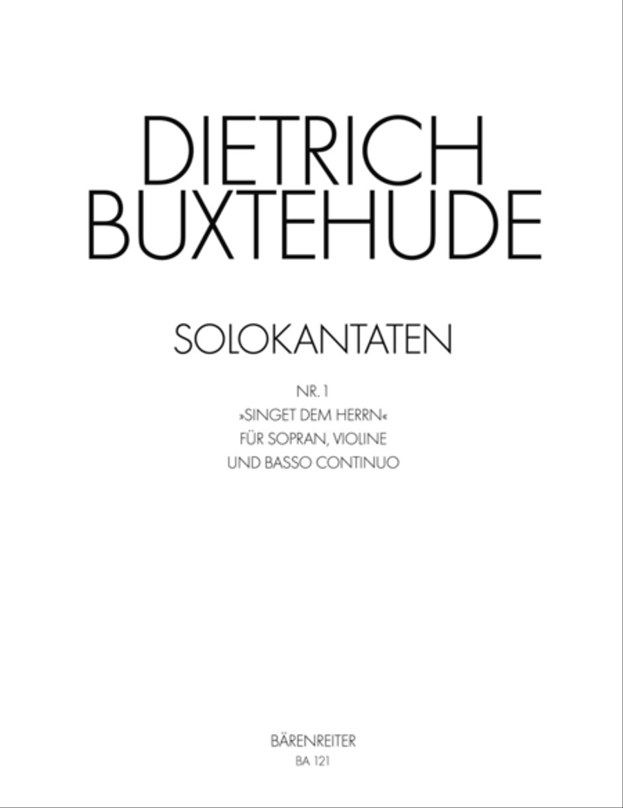 Singet dem Herrn Soprano Voice scores gallery preview page 1