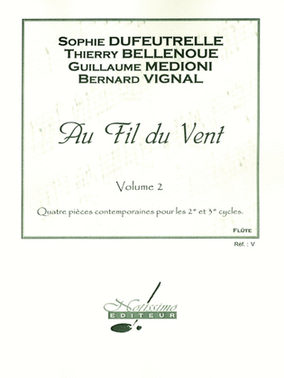 Book cover for Dufeutrelle Etc Au Fil Du Vent Vol. 2 Flute Solo Anthology