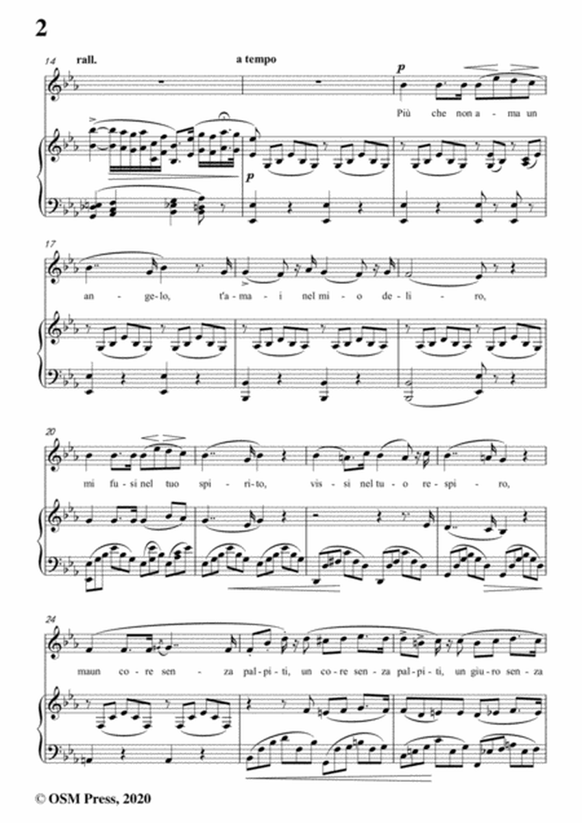 Donizetti-L'amor funesto,in E flat Major,for Voice and Piano