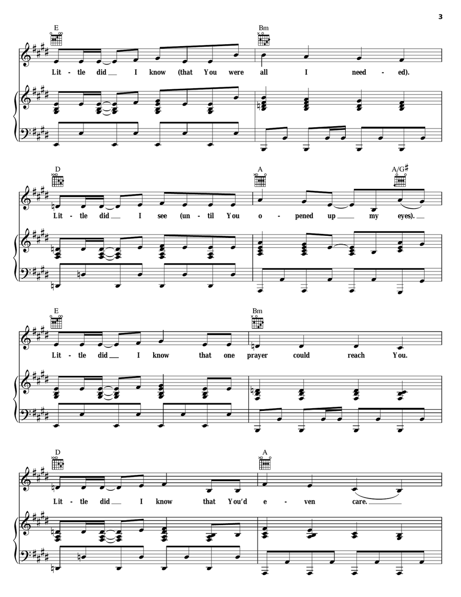 Little Did I Know Little Did I Know Piano, Vocal, Guitar scores gallery preview page 3