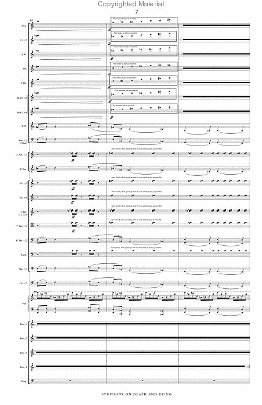 Symphony on Death & Dying Concert Band scores gallery preview page 8