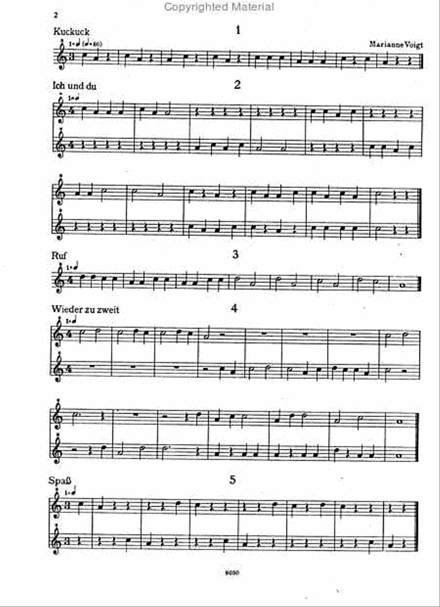 Komm, spiel mit Soprano Recorder scores gallery preview page 2