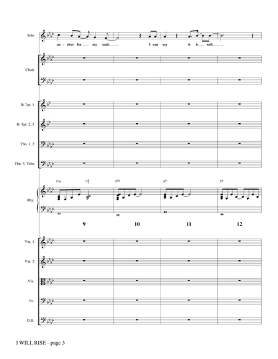 I Will Rise (with Worthy Is The Lamb) - Full Score Choir scores gallery preview page 3