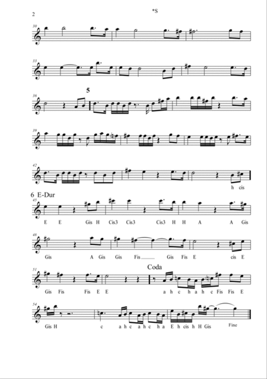 Sailing Tenor Saxophone scores gallery preview page 2