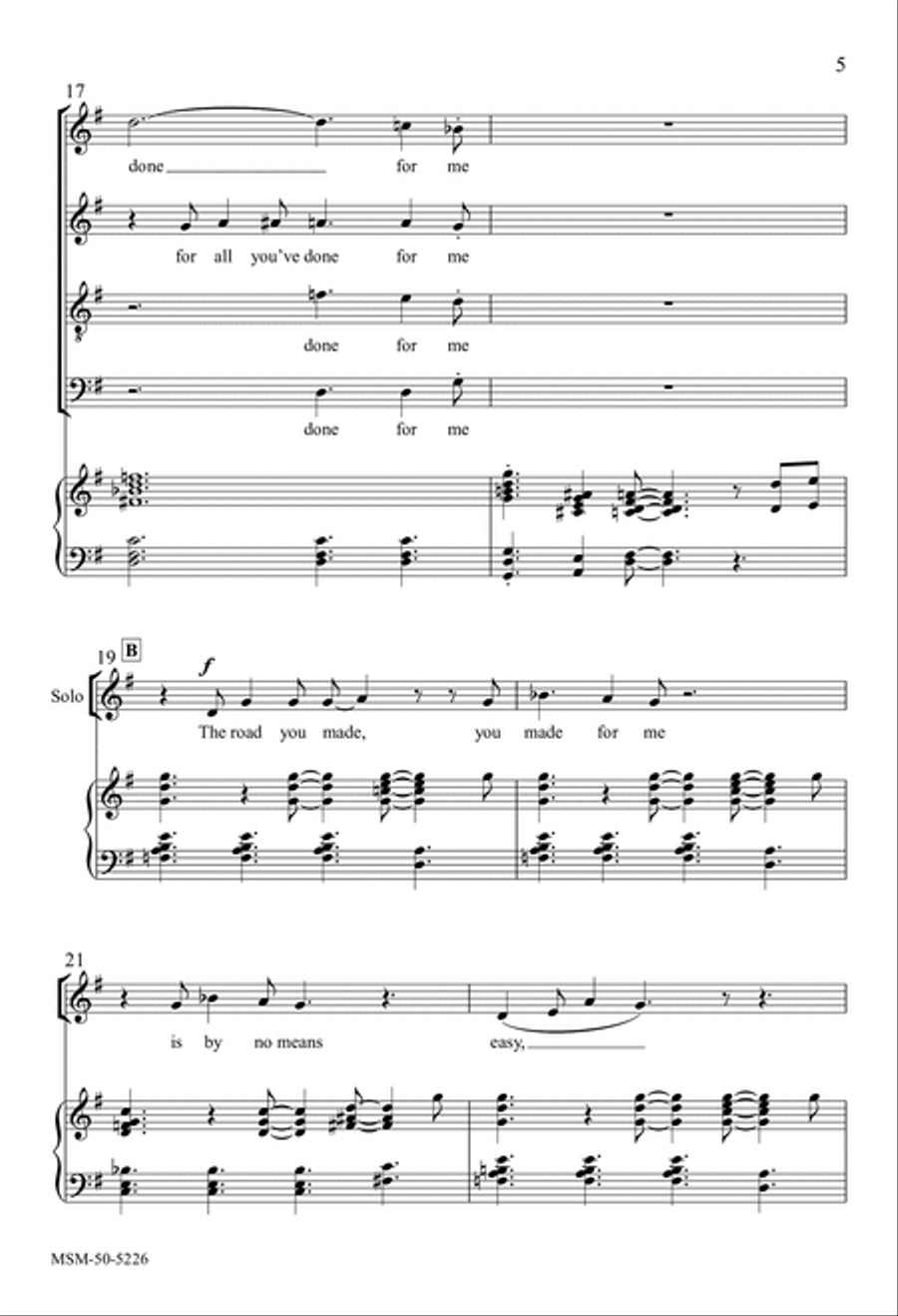 Lord, I Am Grateful 4-Part scores gallery preview page 5