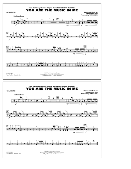 You Are the Music In Me (from High School Musical 2) - Quad Toms