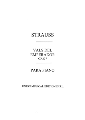 Book cover for Vals Del Emperador (Piano)