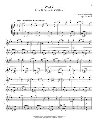Waltz, Op. 27, No. 1
