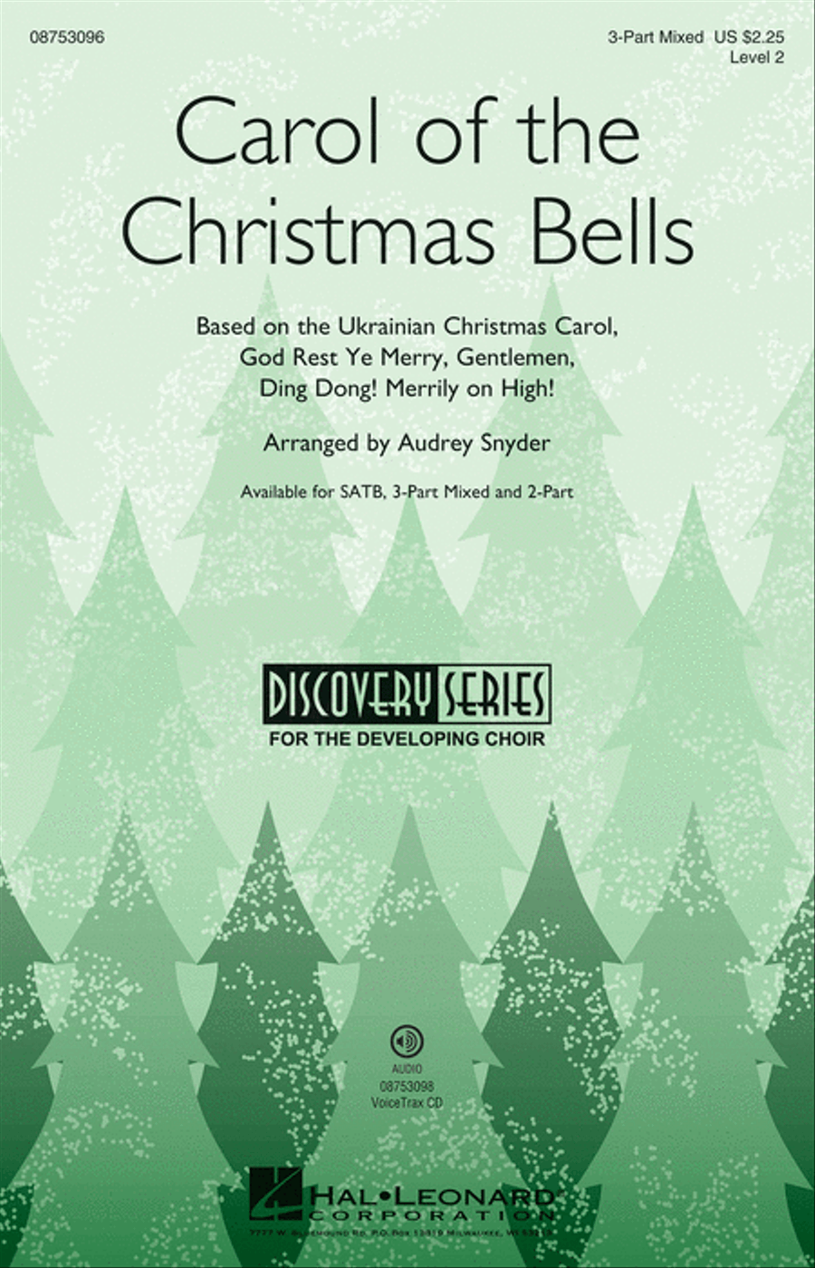 Carol of the Christmas Bells 3-Part scores gallery preview page 1