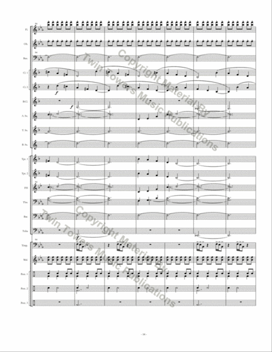 Monuments Monuments Concert Band scores gallery preview page 15
