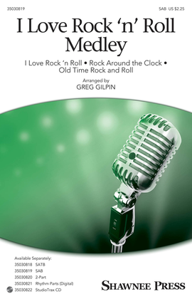 Book cover for I Love Rock 'n' Roll Medley