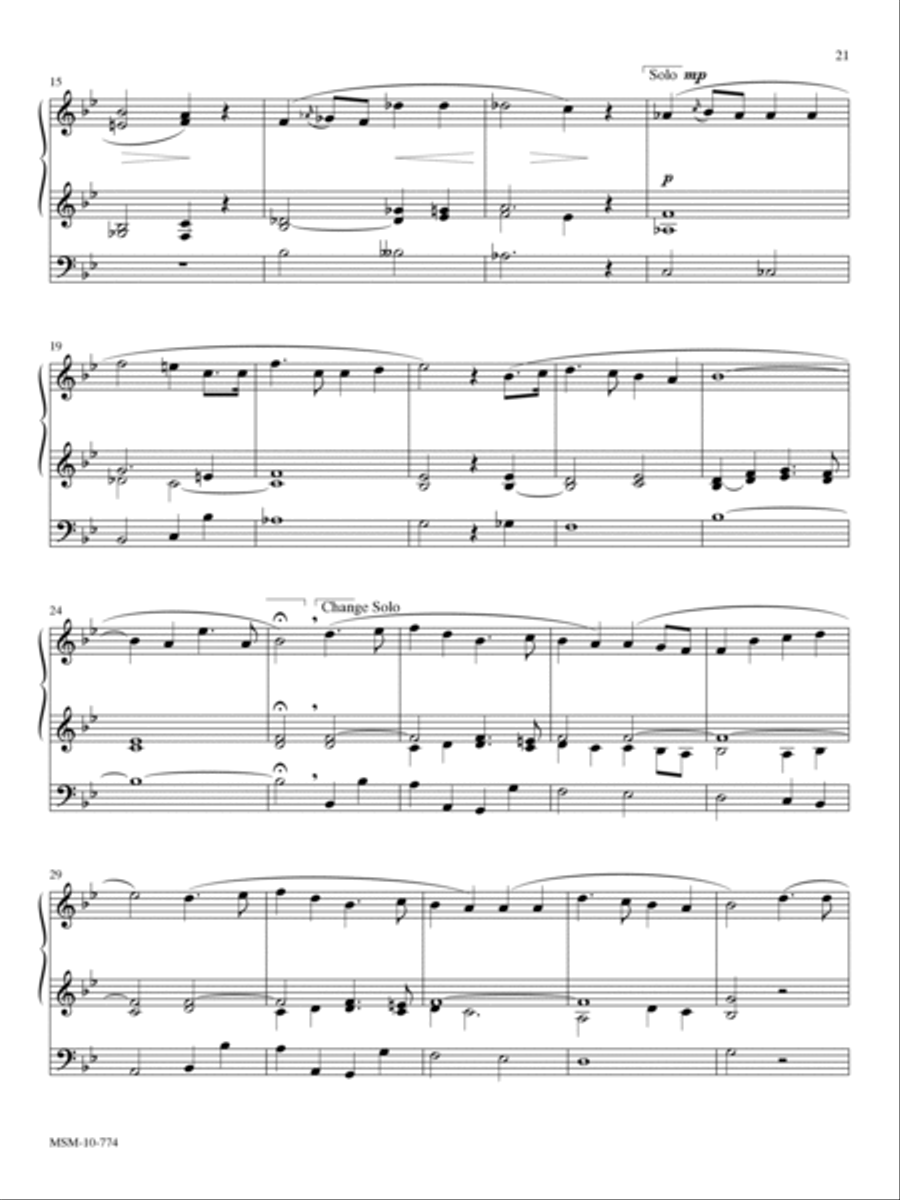 Chorale, Op. 3, No. 1 (Bb Major) Organ scores gallery preview page 2