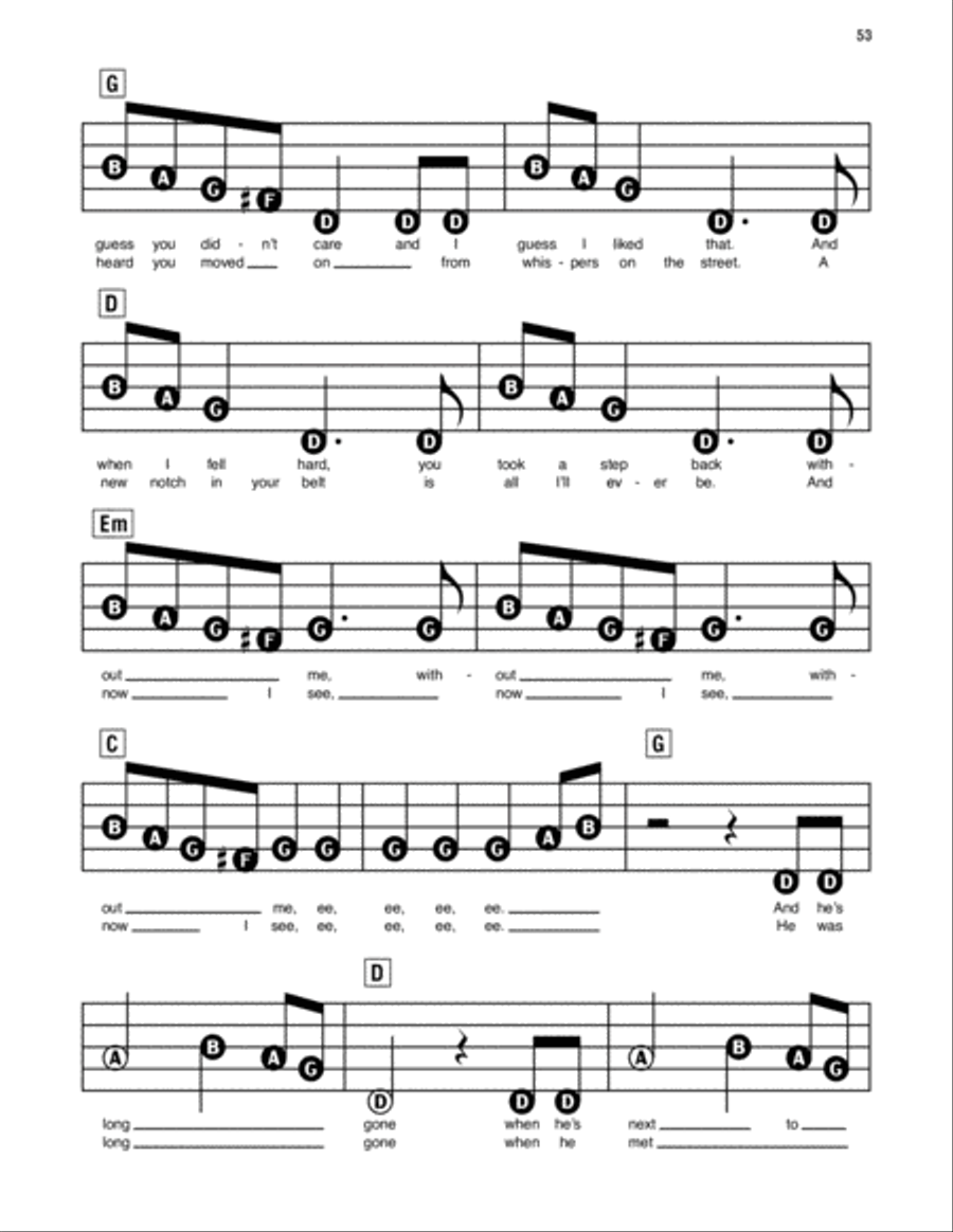 I Knew You Were Trouble Electronic Keyboard scores gallery preview page 2