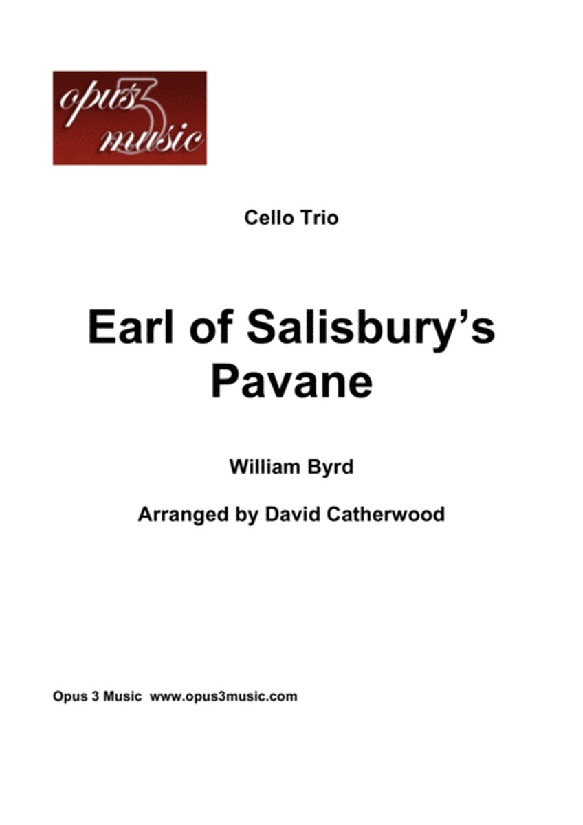 Cello Trio - Earl of Salisbury's Pavanne by William Byrd arranged by David Catherwood image number null