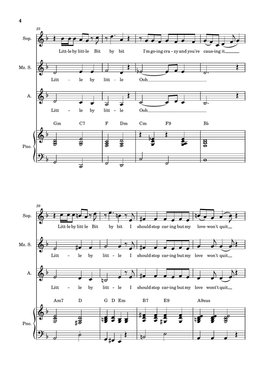 Little By Little SSA scores gallery preview page 4