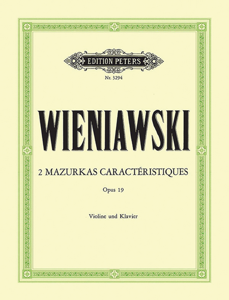 2 Mazurkas Caracteristiques Op. 19