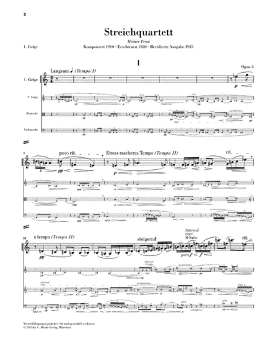 String Quartet Op. 3 String Quartet scores gallery preview page 2