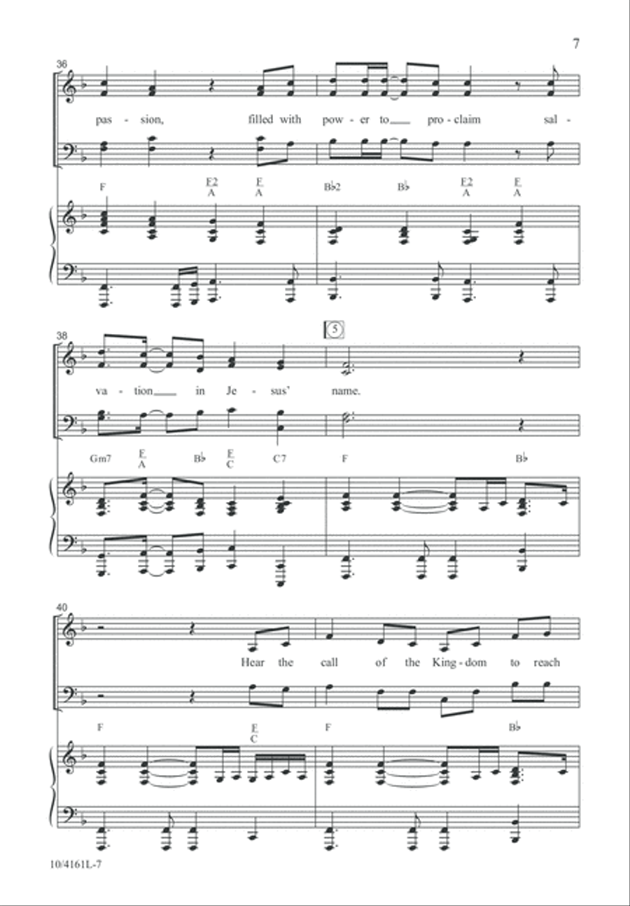 Hear the Call of the Kingdom 4-Part scores gallery preview page 8