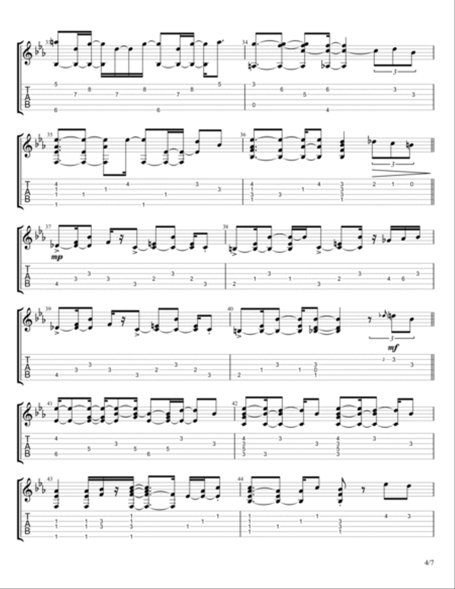 Overjoyed Electric Guitar scores gallery preview page 4