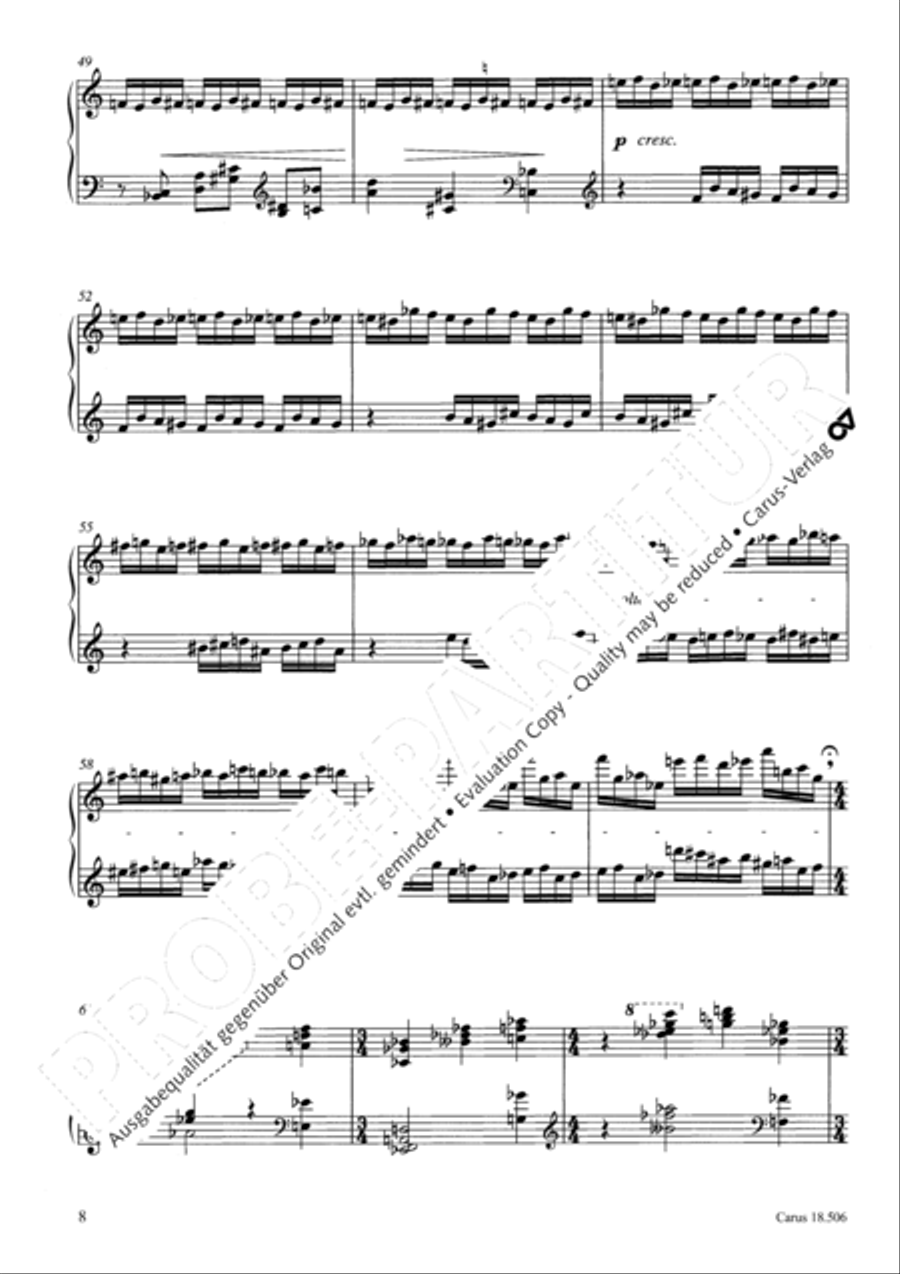 Vier Klavierstucke Vier Klavierstucke Piano Solo scores gallery preview page 9