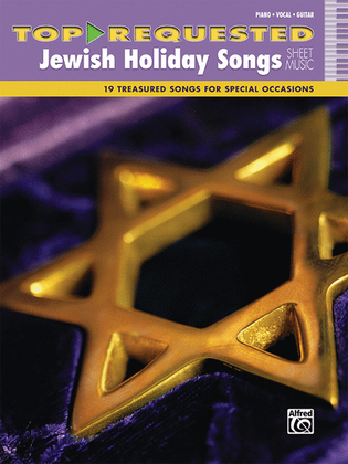 Book cover for Top-Requested Jewish Holiday Songs Sheet Music