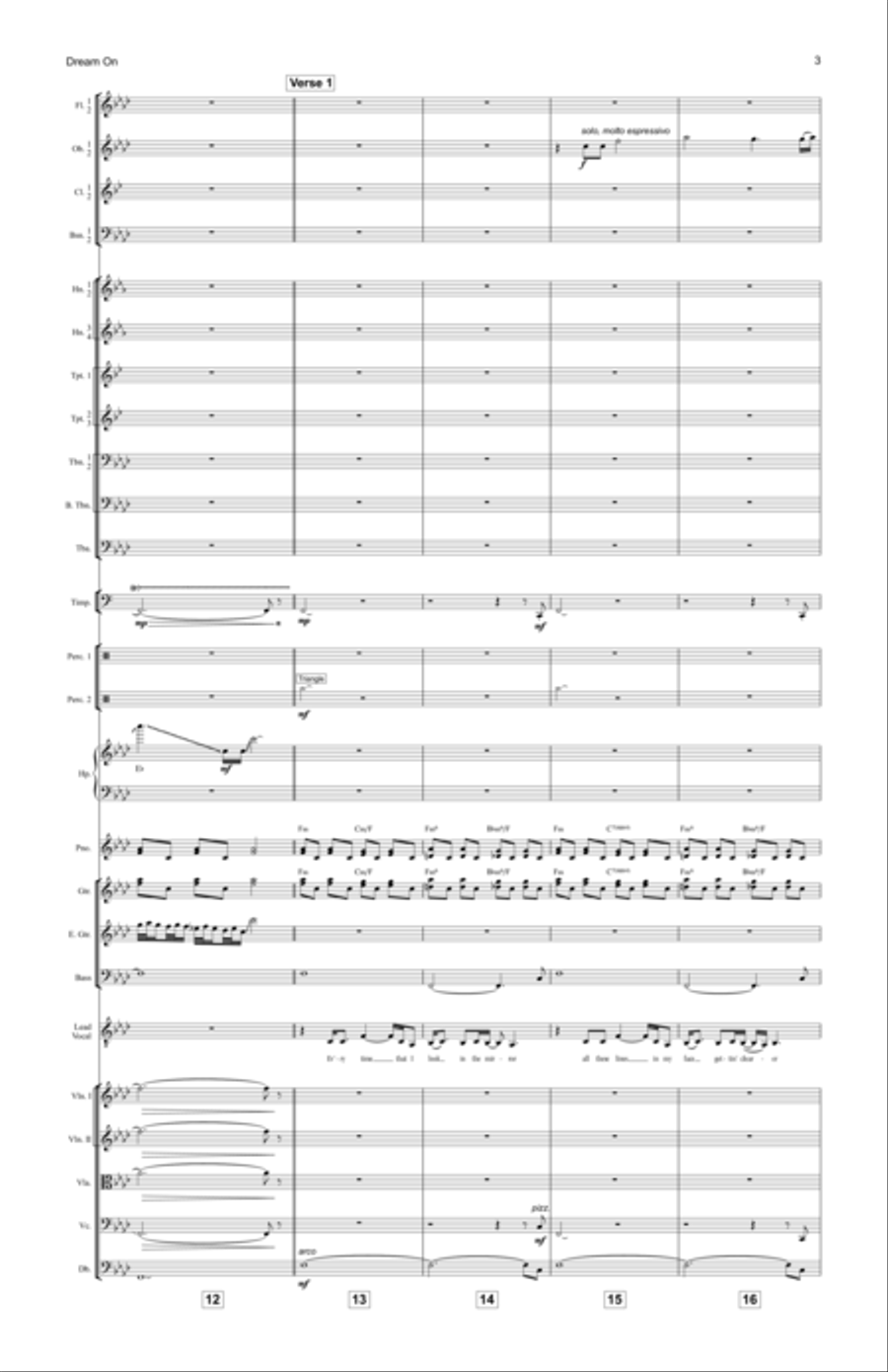 Dream On Full Orchestra scores gallery preview page 3