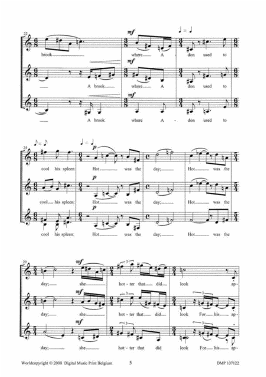 Scarce Had The Sun Scarce Had The Sun Unison Choir scores gallery preview page 4