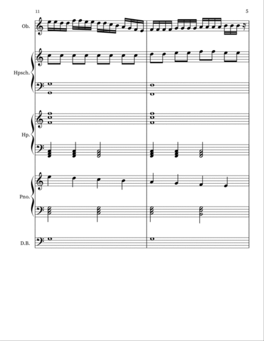 The Banshees Of Cork Oboe scores gallery preview page 5