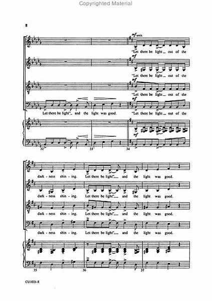 Let There Be Light (SATB) image number null