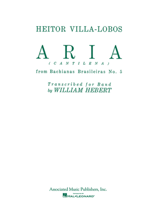 Aria (Cantilena) from Bachianas Brasilieras No. 5