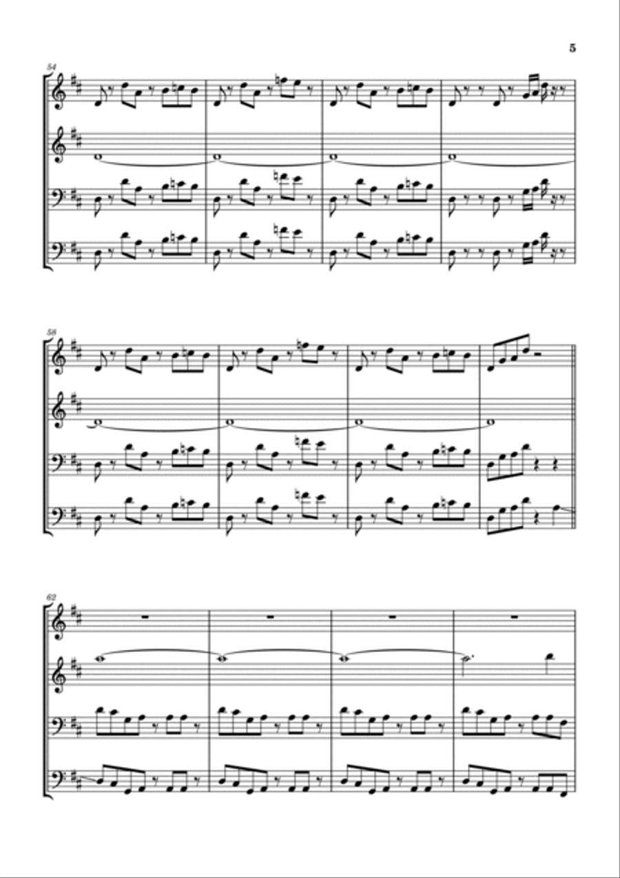 Cars Brass Ensemble scores gallery preview page 6